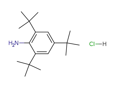 Molecular Structure of 86365-37-9 (2,4,6-tri-tert-butylaniline hydrochloride)