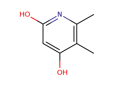 Molecular Structure of 84953-72-0 (2(1H)-Pyridinone,4-hydroxy-5,6-dimethyl-)