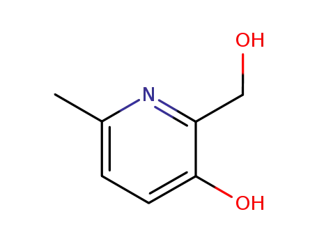 Molecular Structure of 42097-42-7 (3-Hydroxy-6-methyl-2-pyridinemethanol)