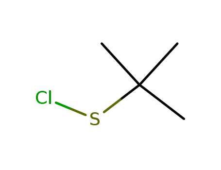 Molecular Structure of 52322-55-1 (1,1-dimethylethanesulfenyl chloride)