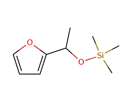 Molecular Structure of 136590-93-7 ((1-(furan-2-yl)ethoxy)trimethylsilane)