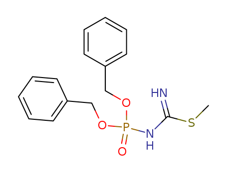 Carbamimidothioic acid,[bis(phenylmethoxy)phosphinyl]-, methyl ester (9CI)