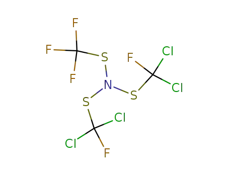 Molecular Structure of 34153-27-0 (trifluoromethylmercapto-bis(dichlorofluoromethylmercapto)amine)