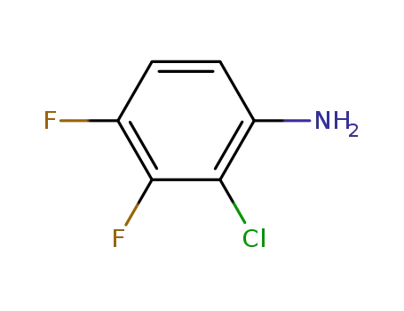 Molecular Structure of 36556-48-6 (2-Chloro-3,4-difluoroaniline)