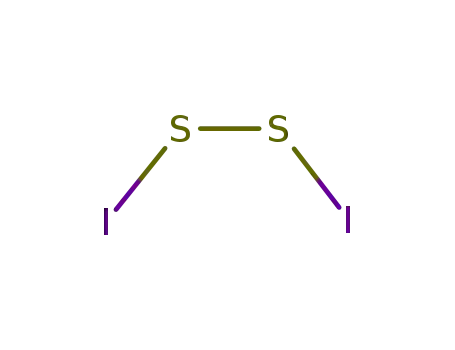 Molecular Structure of 53280-15-2 (Iodine disulfide = Iodine crystals)