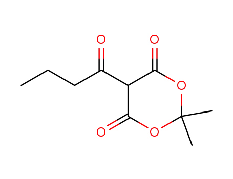 Molecular Structure of 72546-06-6 (5-butanoyl-2,2-dimethyl-1,3-dioxane-4,6-dione)