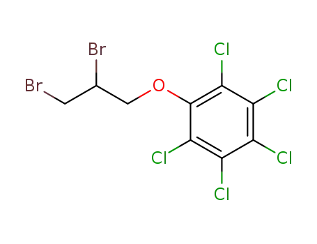 Molecular Structure of 42115-16-2 (pentachloro(2,3-dibromopropoxy)benzene)