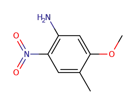 Molecular Structure of 86771-76-8 (5-METHOXY-2-NITRO-P-TOLUIDINE)