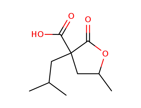 5-Methyl-3-(2-methylpropyl)-2-oxooxolane-3-carboxylic acid
