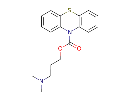 Molecular Structure of 72331-95-4 (Phenothiazine-10-carboxylic acid 3-dimethylamino-propyl ester)