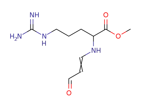 Molecular Structure of 77714-36-4 (5-Guanidino-2-((E)-3-oxo-propenylamino)-pentanoic acid methyl ester)