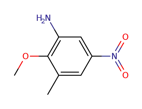 Molecular Structure of 861609-39-4 (2-methoxy-3-methyl-5-nitro-aniline)