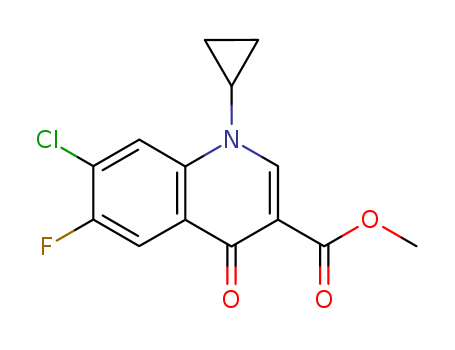 3-Quinolinecarboxylic acid, 7-chloro-1-cyclopropyl-6-fluoro-1,4-dihydro-4-oxo-, Methyl ester