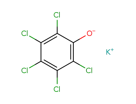 Molecular Structure of 7778-73-6 (potassium pentachlorophenolate)