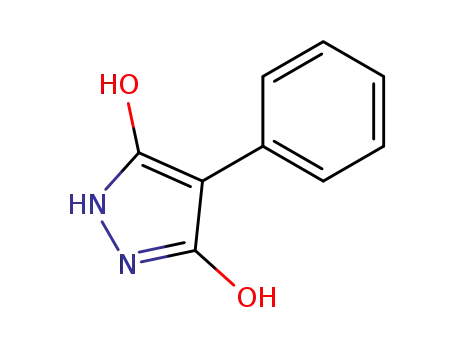 Molecular Structure of 106367-54-8 (3,5-dihydroxy-4-phenylpyrazole)