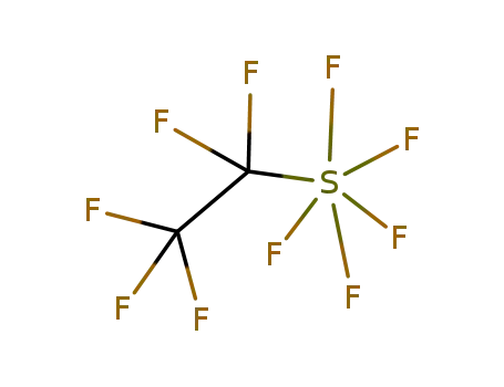 Molecular Structure of 354-67-6 (pentafluoro(1,1,2,2,2-pentafluoroethyl)-λ<sup>6</sup>-sulfane)