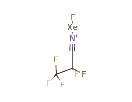 Molecular Structure of 112144-30-6 (C<sub>2</sub>F<sub>5</sub>CNXeF<sup>(1+)</sup>)