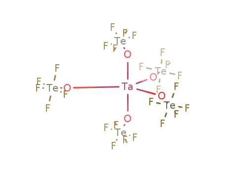 Molecular Structure of 82620-05-1 (tantalum-pentakis-pentafluorotellurate(VI))