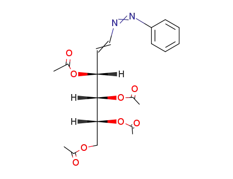 Molecular Structure of 47653-96-3 (1-phenylazo-D-arabino-3,4,5,6-tetraacetoxyhexene)