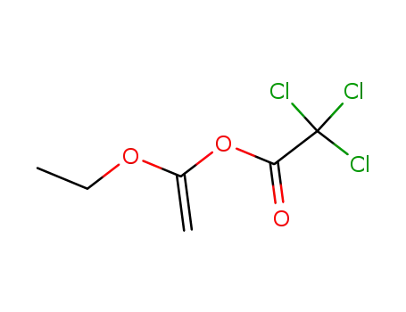 Molecular Structure of 90724-35-9 (1-Ethoxyvinyl trichloroacetate)