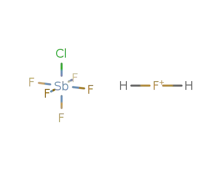 H<sub>2</sub>F<sup>(1+)</sup>*SbClF<sub>5</sub><sup>(1-)</sup>=H<sub>2</sub>FSbClF<sub>5</sub>