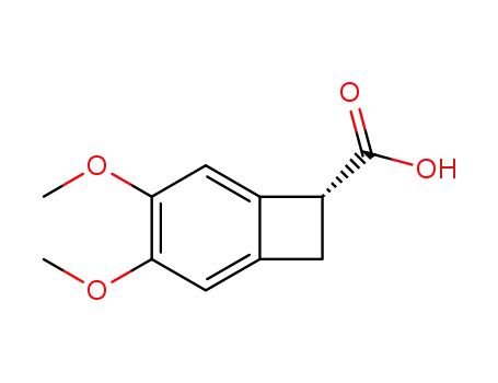 Molecular Structure of 1220993-48-5 ((R)-4,5-dimethoxy-1,2-dihydrocyclobutabenzene-1-carboxylic acid)