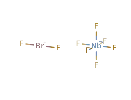 Molecular Structure of 72229-87-9 ({BrF<sub>2</sub>}<sup>(1+)</sup>*NbF<sub>6</sub><sup>(1-)</sup>={BrF<sub>2</sub>}NbF<sub>6</sub>)