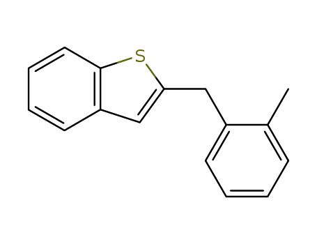 Molecular Structure of 83656-83-1 (2-(o-methylbenzyl)benzo<b>thiophene)