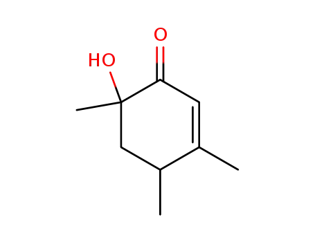 Molecular Structure of 90765-52-9 (1,2,5-Trimethyl-cyclohexen-<sup>(2)</sup>-ol-<sup>(5)</sup>-on-<sup>(4)</sup>)