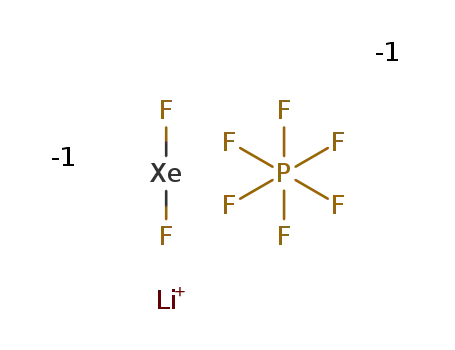 [Li(xenon difluoride)<sub>n</sub>]PF<sub>6</sub>