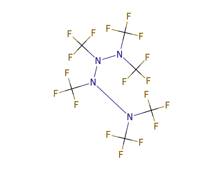 Molecular Structure of 313-40-6 (Tetrazane, hexakis(trifluoromethyl)-)