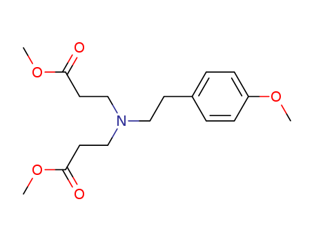 b-Alanine,N-(3-methoxy-3-oxopropyl)-N-[2-(4-methoxyphenyl)ethyl]-, methyl ester
