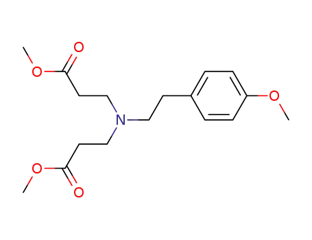 Molecular Structure of 85098-69-7 (methyl N-(3-methoxy-3-oxopropyl)-N-[2-(4-methoxyphenyl)ethyl]-beta-alaninate)