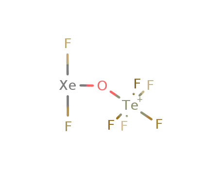 Molecular Structure of 142533-92-4 (F<sub>2</sub>XeOTeF<sub>5</sub><sup>(1+)</sup>)