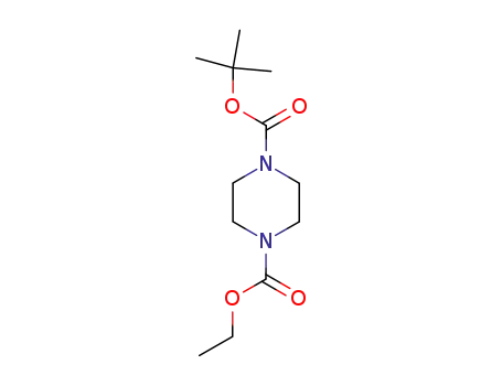 Molecular Structure of 219509-82-7 (1-BOC-4-ETHOXYCARBONYL PIPERAZINE)
