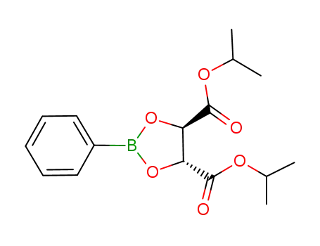 Molecular Structure of 1061180-99-1 ((4R,5R)-diisopropyl-2-phenyl-1,3,2-dioxaborolane-4,5-dicarboxylate)