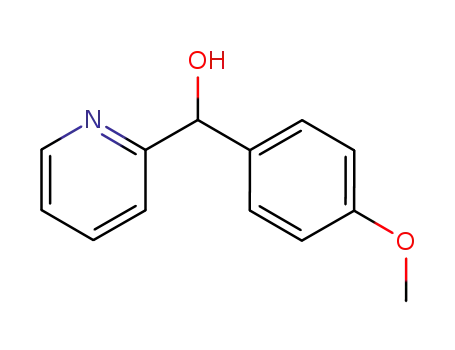 Molecular Structure of 27805-39-6 (4-methoxy-alpha-pyridylbenzyl alcohol)
