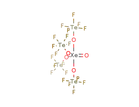 Molecular Structure of 68854-32-0 (OXe(OTeF<sub>5</sub>)4)