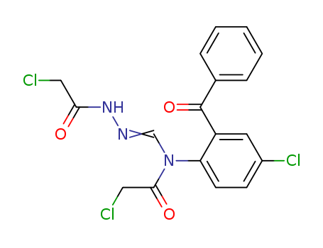 N-(((2-Benzoyl-4-chlorophenyl)(chloroacetyl)amino)methylene)chloroacetohydrazide