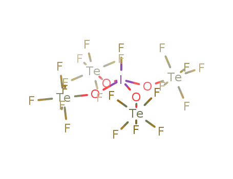 Molecular Structure of 66270-54-0 (FI(OTeF<sub>5</sub>)4)