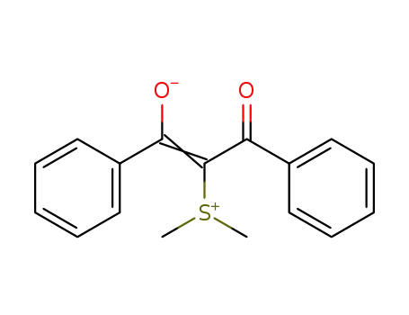 Molecular Structure of 34025-26-8 (2-(dimethyl-λ<sup>4</sup>-sulfaneylidene)-1,3-diphenylpropane-1,3-dione)
