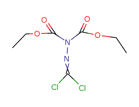 Molecular Structure of 36133-63-8 (<i>N</i>'-dichloromethylene-hydrazine-<i>N</i>,<i>N</i>-dicarboxylic acid diethyl ester)