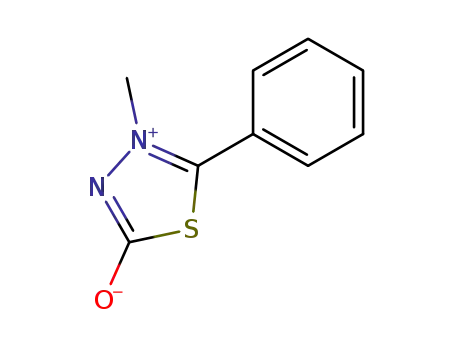 Molecular Structure of 16430-05-0 (Didehydro-4-methyl-5-phenyl-1,3,4-thiazolidin-2-on)