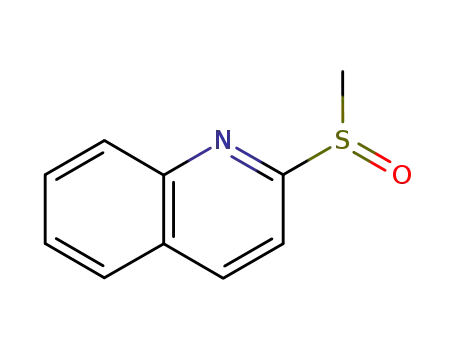 Molecular Structure of 21948-80-1 (methyl 2-quinolyl sulfoxide)