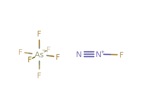 Molecular Structure of 12005-87-7 (N<sub>2</sub>F<sup>(1+)</sup>*AsF<sub>6</sub><sup>(1-)</sup> = (N<sub>2</sub>F)AsF<sub>6</sub>)