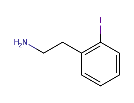 Molecular Structure of 66384-49-4 (2-iodophenethylaMine)
