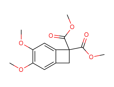 Molecular Structure of 1069115-32-7 (dimethyl 4,5-dimethoxycyclobutabenzene-1,1(2H)-dicarboxylate)