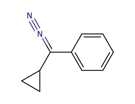 Molecular Structure of 772-30-5 (Benzene,  (cyclopropyldiazomethyl)-  (9CI))