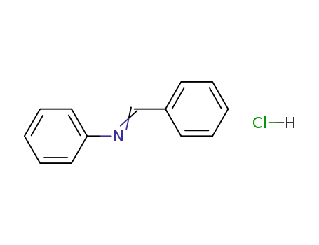 Molecular Structure of 1135-34-8 (Benzenamine, N-(phenylmethylene)-, hydrochloride)