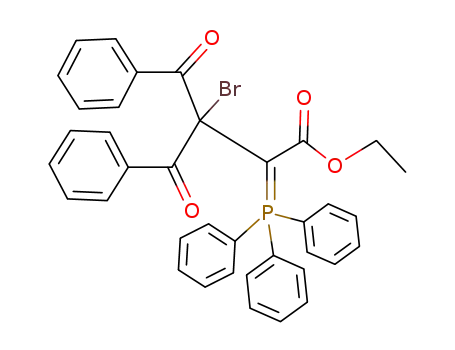 3-Benzoyl-3-bromo-4-oxo-4-phenyl-2-(triphenyl-λ<sup>5</sup>-phosphanylidene)-butyric acid ethyl ester